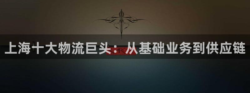 豪门国际官网版2024：上海十大物流